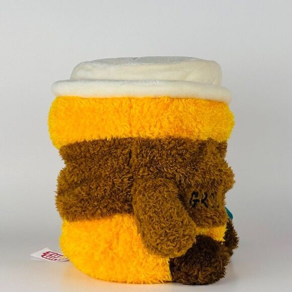Bumbumz NWT 7.5" Curtis the Coffee Cup SnackBumz Bum Bumz Stuffed Bean Plush - Picture 4 of 6